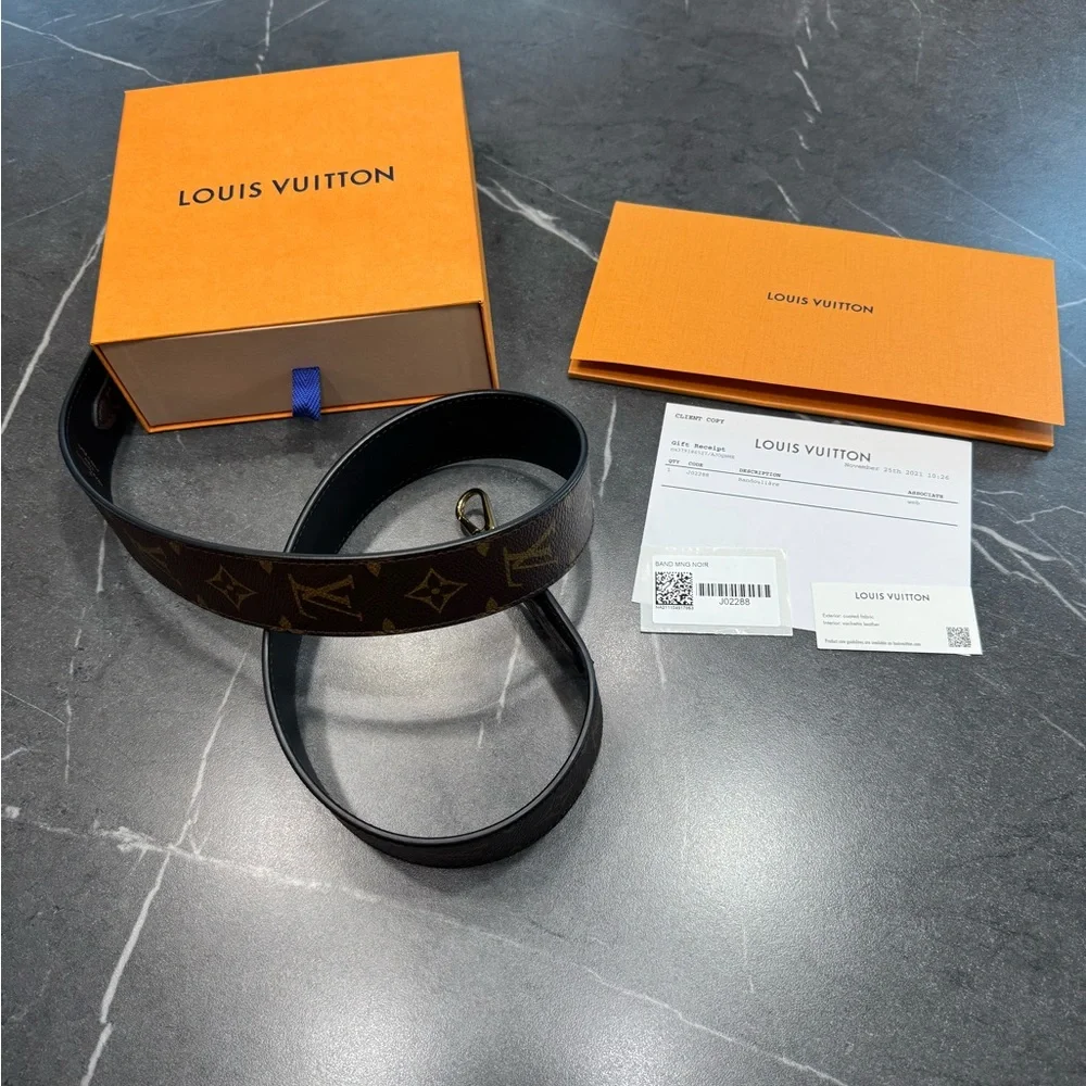 Louis Vuitton Bandouliere Monogram and Black Bag Strap